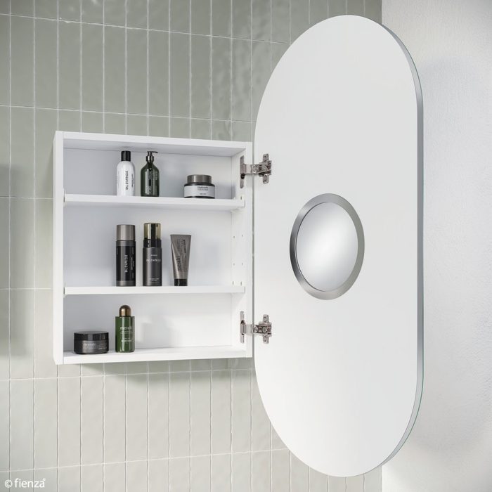 Mirror Cabinet Pill Pencil Edge Internal Magnifying Mirror 450 x 900 x 150mm