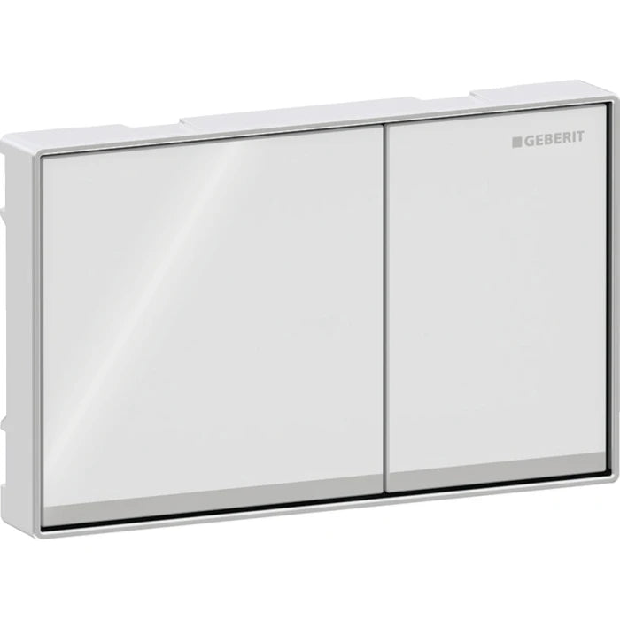 Geberit Omega60 actuator plate, square, dual flush, surface-even