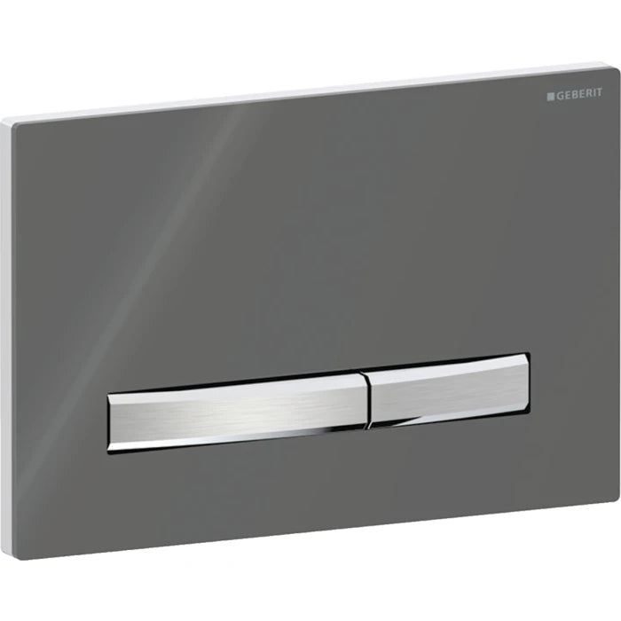 Geberit Sigma50 actuator plate, square, dual flush, metal colour chrome-plated