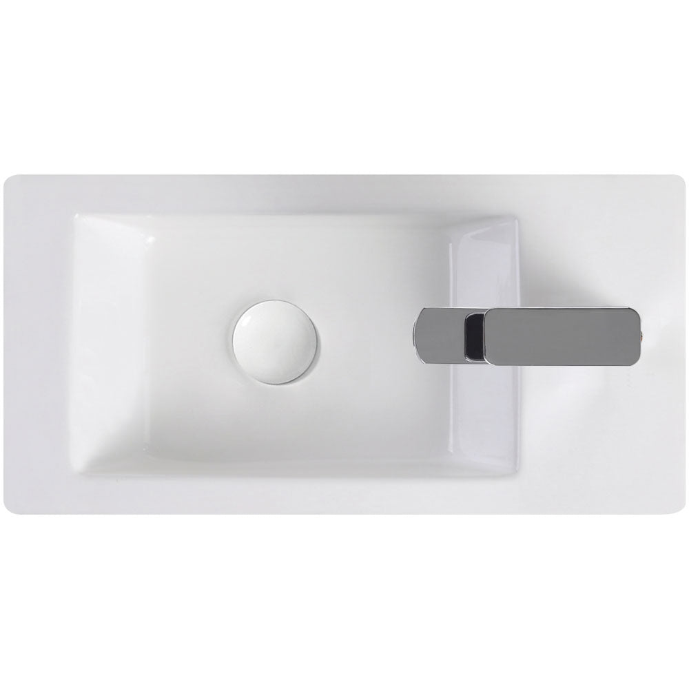 LINEA Wall Hung Basin Right Hand Tap