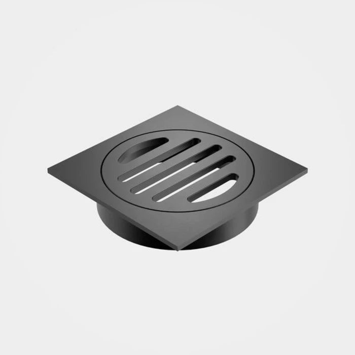 Caroma Square Floor Waste - 80mm Outlet - Gunmetal