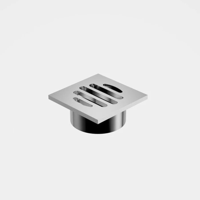 Caroma Square Floor Waste - 50mm Outlet - Grate - Chrome