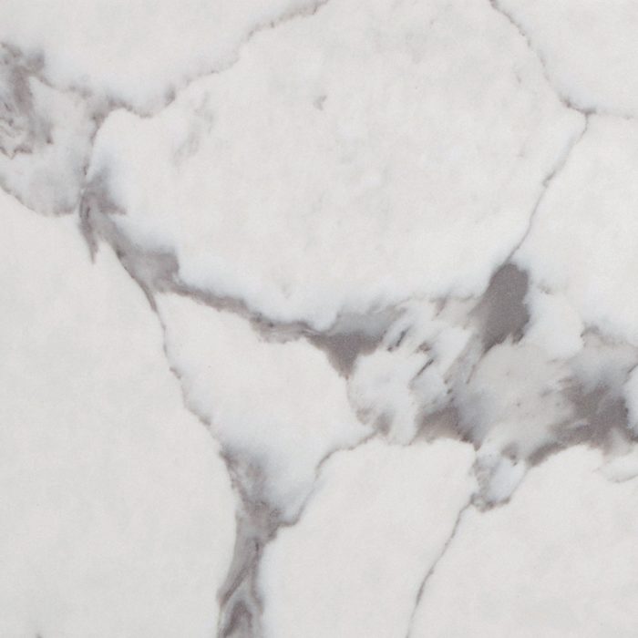 Sarah Calacatta Marble 750 Semi-Inset Basin-Top, 1 Tap Hole
