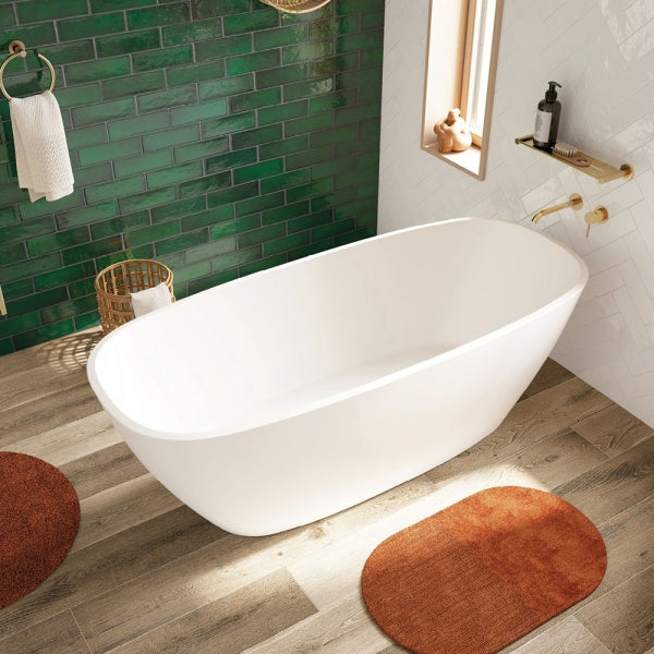 MARISSA Stone Bath 1700x720x 560mm with Overflow