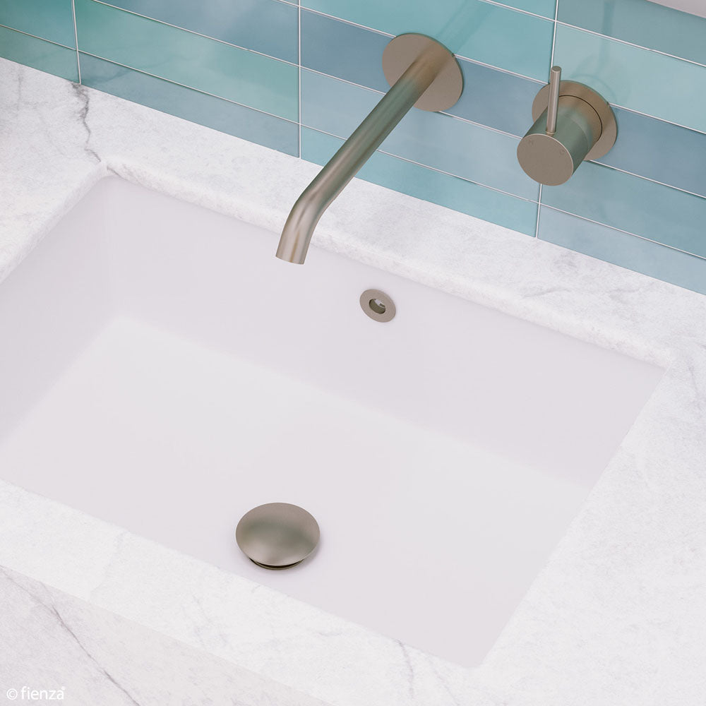 UNIVERSALWASTE 32/40mm Dome Pop Up Pull Out Brushed Nickel