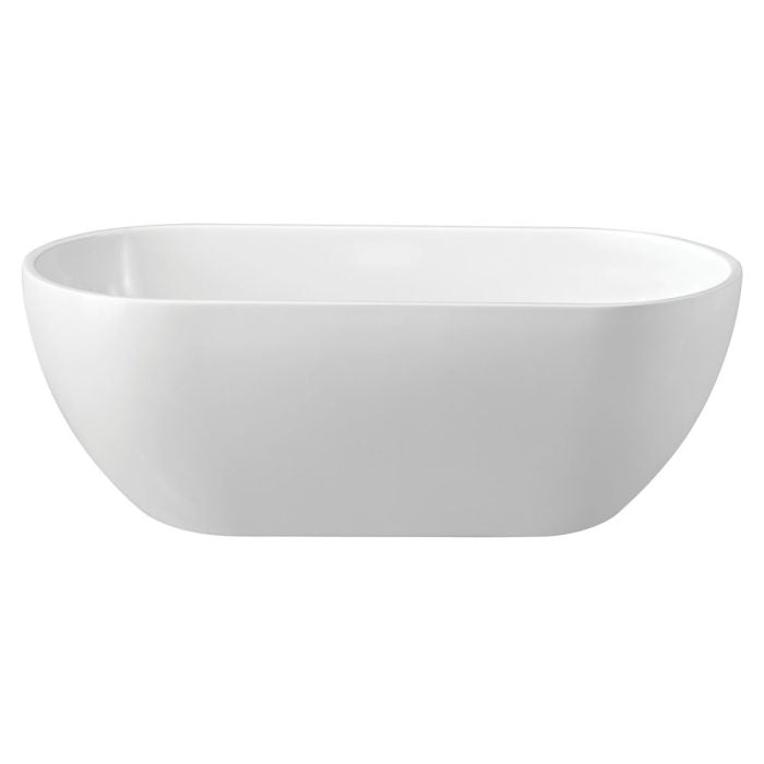 Koko Gloss White Freestanding Acrylic Bath, 1680mm