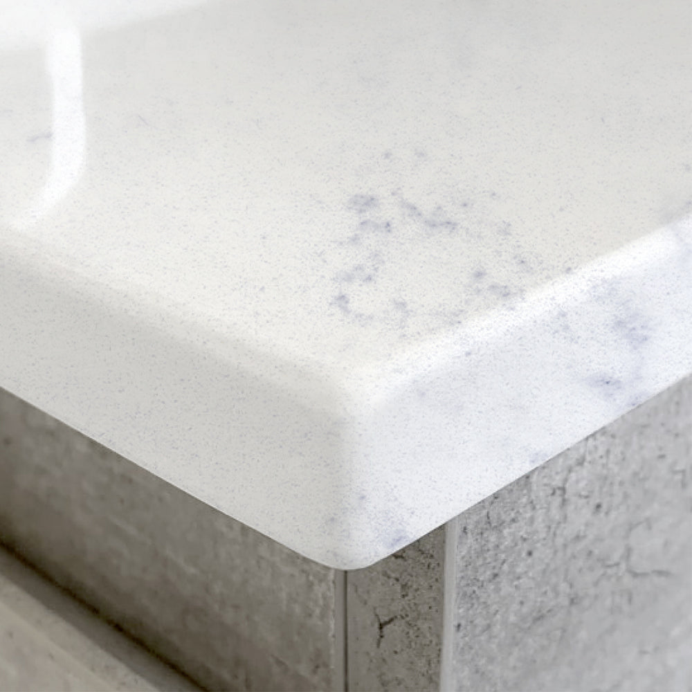 REBA Semi Inset BIANCO AMATO 1200 Satin White Vanity Wall Hung NTH