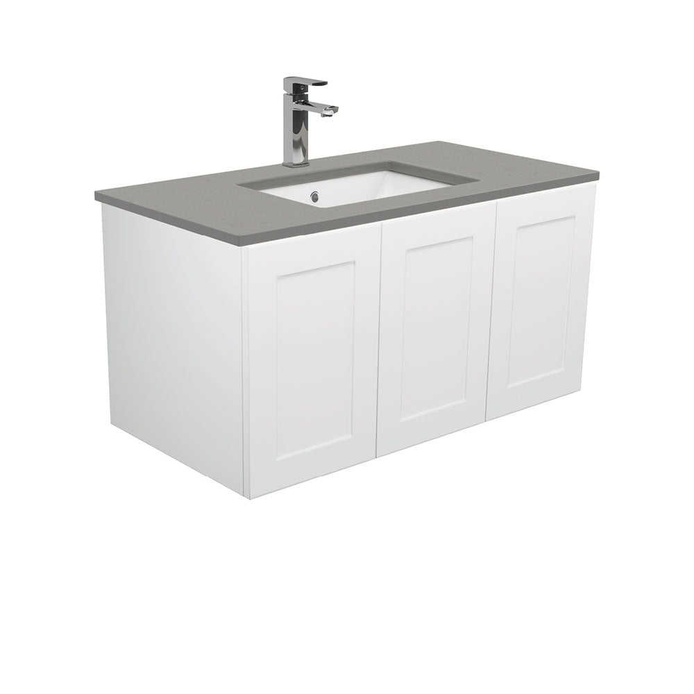 Sarah Dove Grey Undermount 900 Mila Wall-Hung Vanity