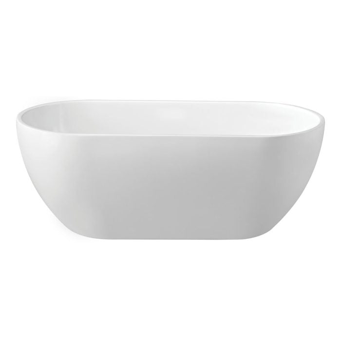 Koko Matte White Freestanding Acrylic Bath, 1500mm