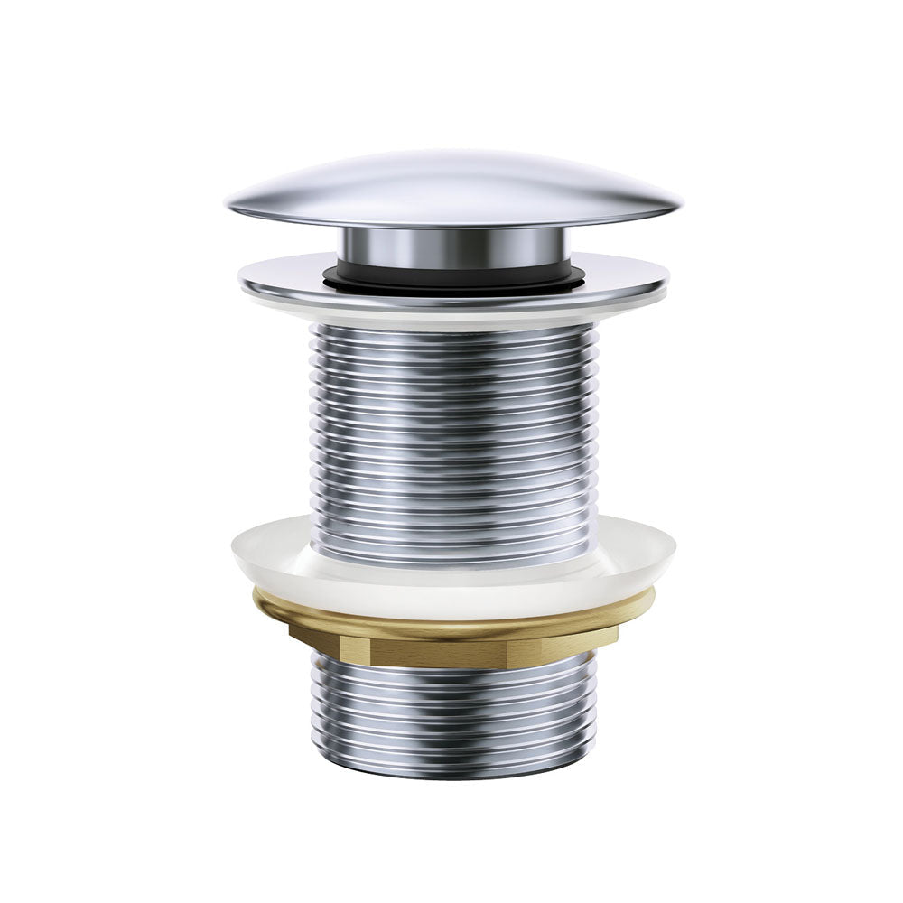 BASIN WASTE Dome Pop Up 32x70mm No Overflow Chrome