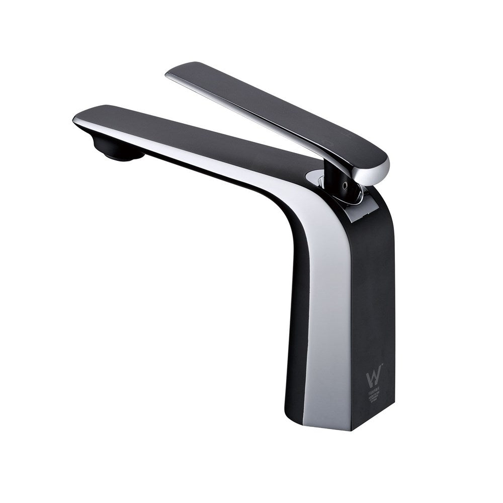 Esperia Chrome & Matte Black Basin Mixer