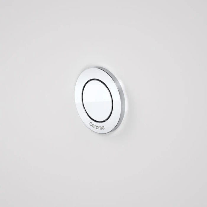 Caroma Invisi Series II Round Single Flush Custom Buttons - Chrome