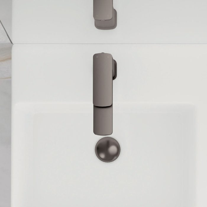 Tono Basin Mixer, Gun Metal