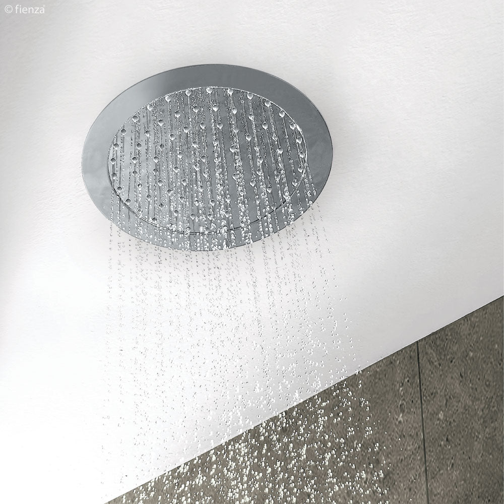 Soffito Round Flush To Ceiling Overhead Rain Shower