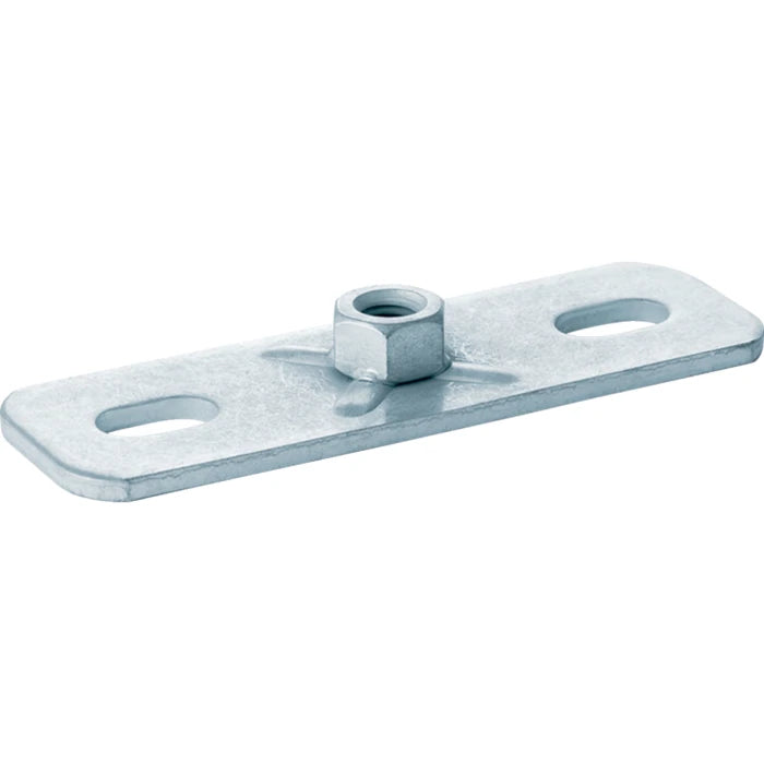 Geberit base plate, rectangular, two-hole, with threaded socket M10, CN