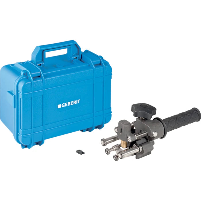 Geberit handheld pipe scraper, in case