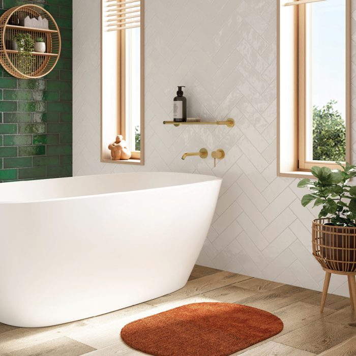 KAYA Shower Shelf Urban Brass
