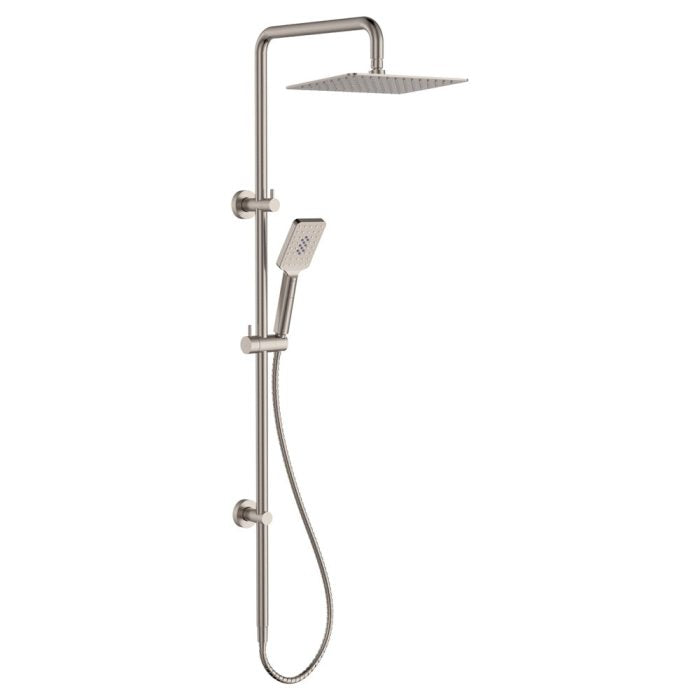 Tono Twin Shower, Brushed Nickel