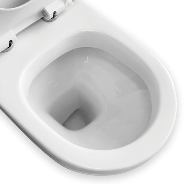 RAK Liwa White Close-Coupled Toilet Suite, P-Trap