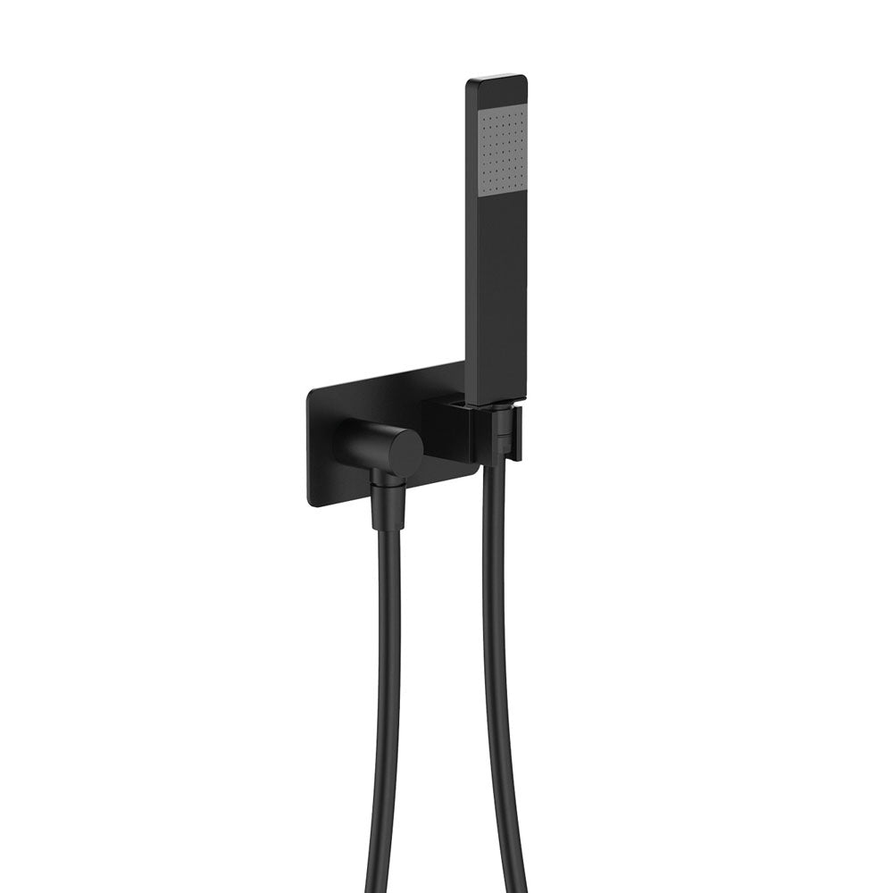 LINCOLN Hand Shower Soft Square Plate Matte Black