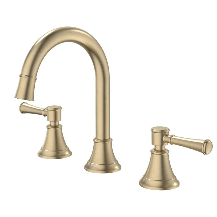 Caroma Riviere Basin Set Brushed Brass Lead Free