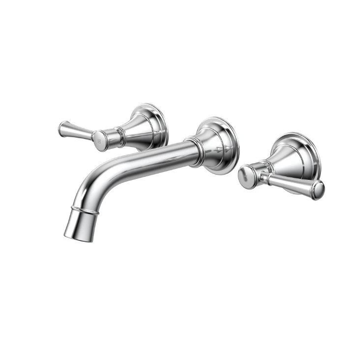 Caroma Riviere Wall Basin/Bath Set 175mm Chrome Lead Free