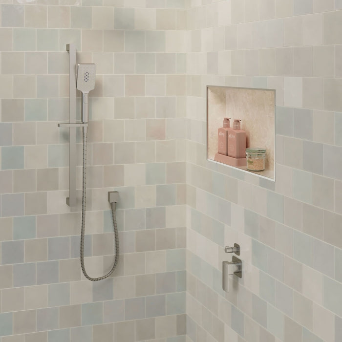 Tono Wall Diverter Mixer, Square Plates, Gun Metal