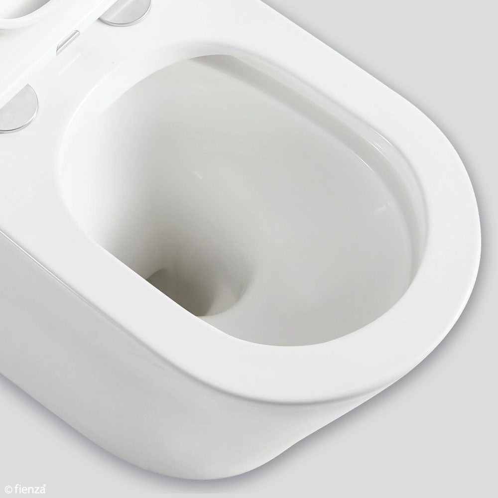 Kaya Back-to-Wall Toilet Suite, Slim Seat