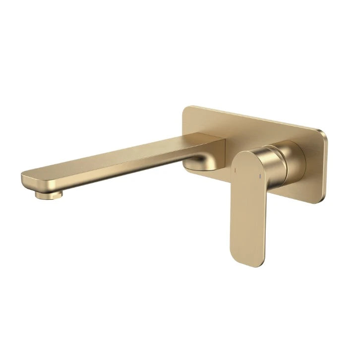 Caroma Luna Wall Basin/Bath Mixer Lead Free Brushed Brass