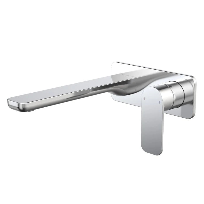 Caroma Luna II EasySwitch Wall Basin/Bath Mixer 220mm (Complete Kit) Chrome Lead Free