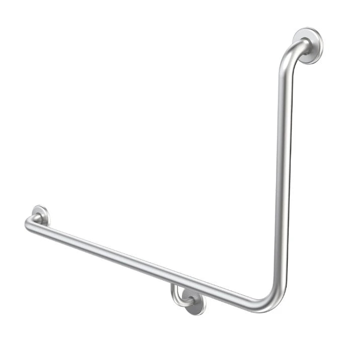 Caroma Care Support Grab Rail 90 Degree Angled 960x600 Left Hand Side Chrome