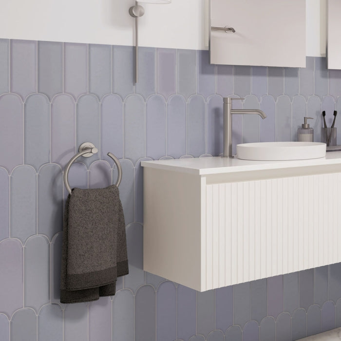 SANSA Soft Square Cover Plate Brushed Nickel
