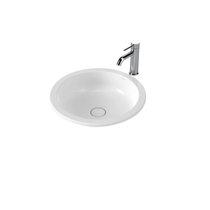 Caroma Liano II 440mm Round Under/Over Counter Basin White