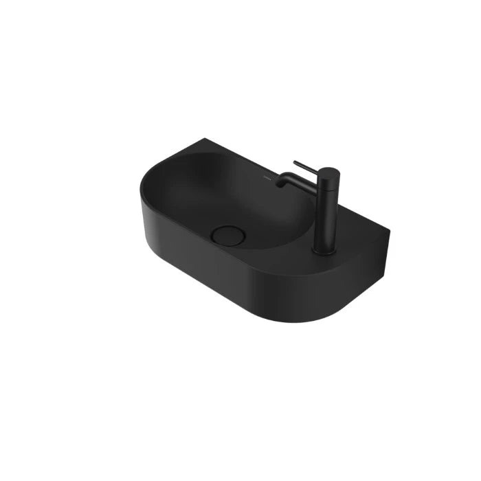Caroma Liano II Hand Wall Basin Matte Black