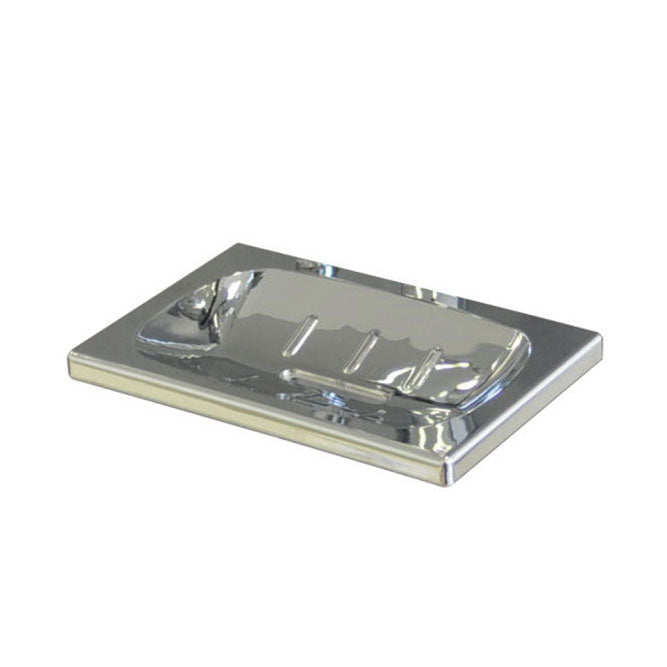 STELLA Soap Dish for Rail Size 25mm Chrome ABS