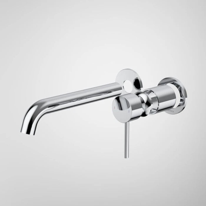 Caroma Liano II 210mm Wall Basin / Bath Trim Kit (2 x Round Cover Plates) - Chrome