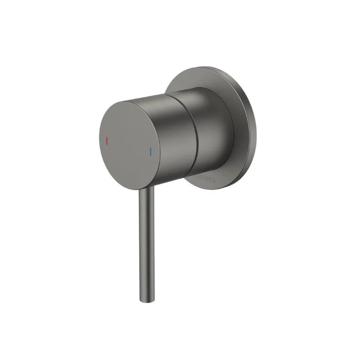 Caroma Liano II Bath Shower Mixer Round Cover Plate Gunmetal