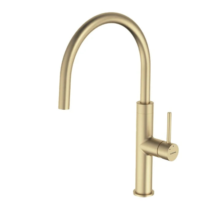 Caroma Liano II Sink Mixer Brushed Brass Lead Free