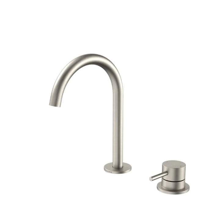 Caroma Liano II Hob Basin Mixer Set 160mm Brushed Nickel Lead Free