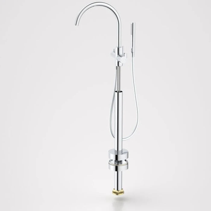 Caroma Liano II Freestanding Bath Filler with Hand Shower - Trim Kit - Chrome