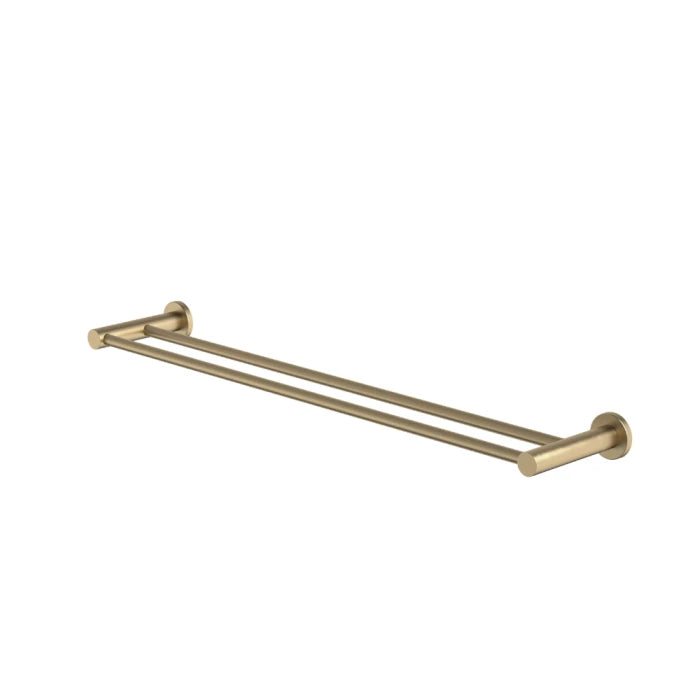 Caroma Liano II Double Towel Rail 640mm Brushed Brass