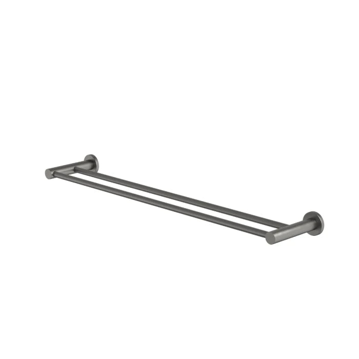 Caroma Liano II Double Towel Rail 640mm Gunmetal