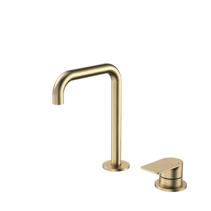 Caroma Urbane II Hob Basin Mixer Set 150mm Brushed Brass