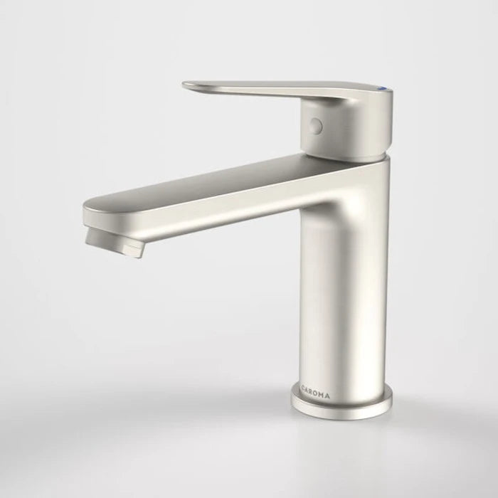 Caroma Opal Basin Mixer H/C - LF - Brushed Nickel