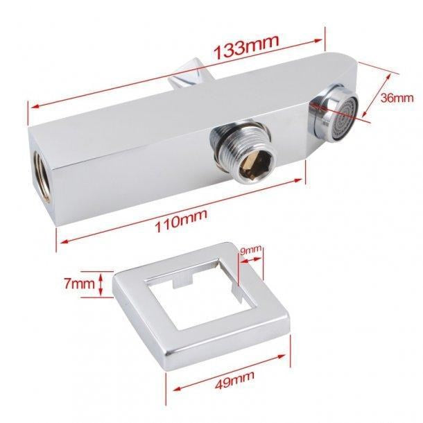 Chrome BathtubBasin Wall Spout with diverter