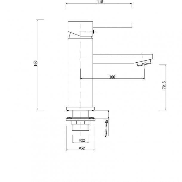 Short Basin Mixer