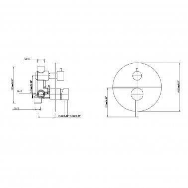 Wall Mixer With Diverter