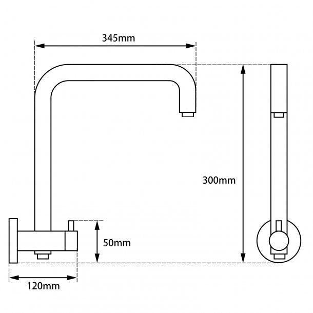 Round Chrome Shower Station without Shower Head and Handheld Shower
