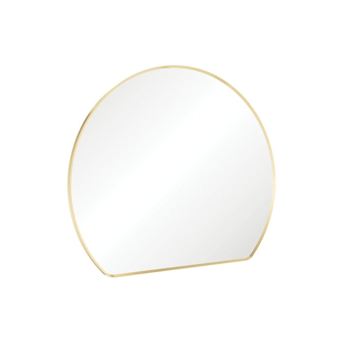 Sunrise Urban Brass Round Framed Mirror