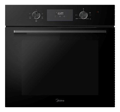 65M90D2-E11009H MIDEA 60CM BUILT IN OVEN | 5 FUNCTION | DIGITAL TIMER | BLACK GLASS
